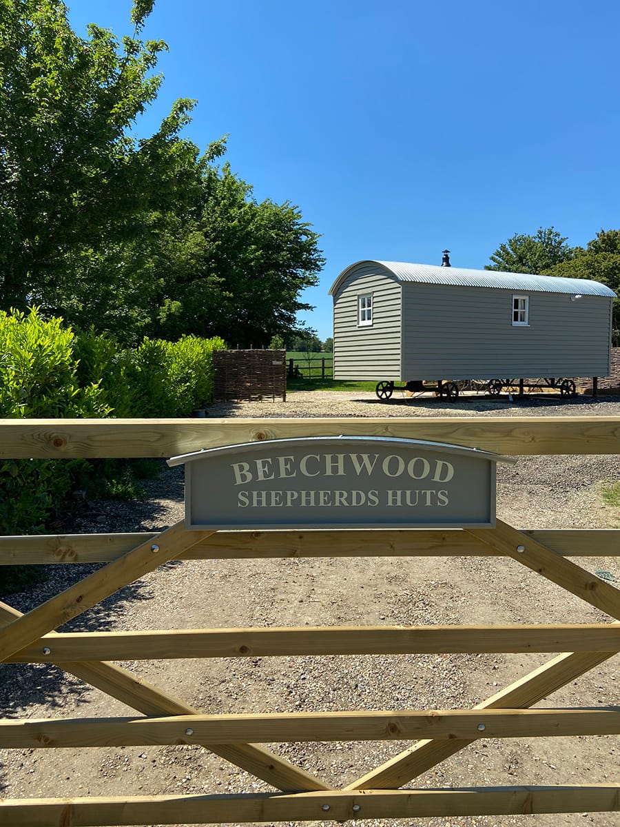 Luxury Shepherds Hut Gate